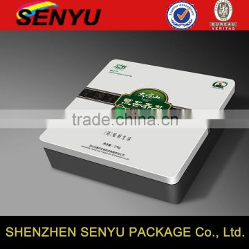 Custom Embossed Metal Tea Packaging Tin Box