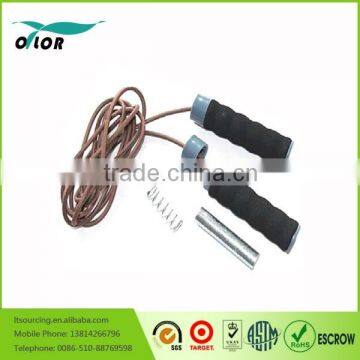 1 Rated Leather Jump Rope for Cardio Fitness Training - Great Boxing and CrossFit Speed Workout,Jumping Rope for Adults and Kids