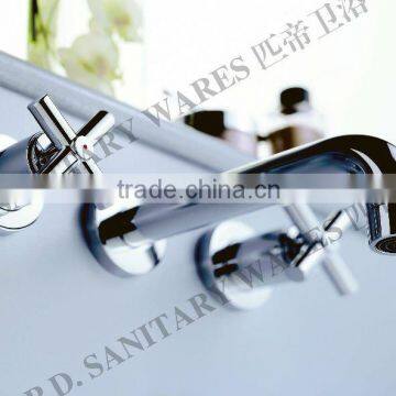 Three Holes Wall-mounted Bathroom Basin Mixers