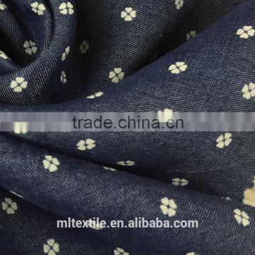 100%Tencel printed denim fabric textile