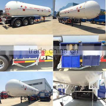 ASME LPG tank trailer 40000~60000 liters, 40000~60000 liters ASME LPG gas truck trailer, ASME LPG Truck trailer.