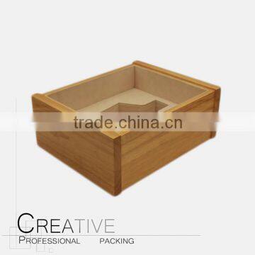 Wooden wine box for display