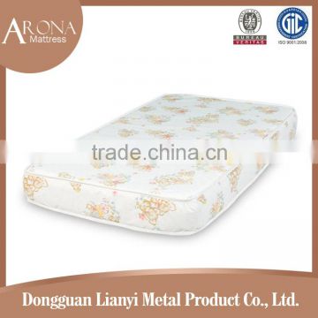 promoted innerspring cheap fire retardant water resistant cot bed baby crib mattress for baby