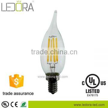 edison filament chandelier C32 raw material dimmable bulbs Clear