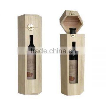 Chinese Customized Single Bottle Wood Wine Box photo-5
