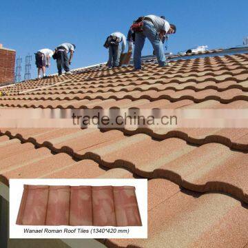 sun stone coated metal roof tiles manufacturer