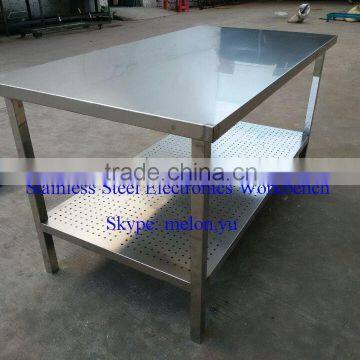 New Style High quality Stainless Steel 304 Electronics Workbench/Stainless Steel Work table