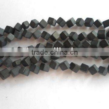 Semi precious stone black stone diamond jewelry beads