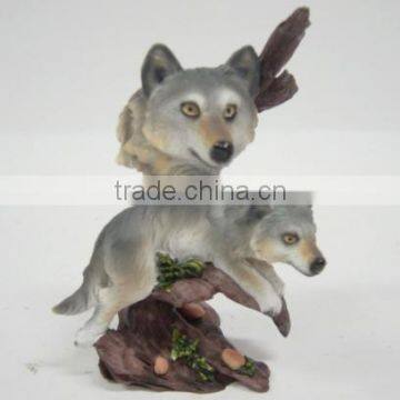 Wolf decoration,polyresin crafts