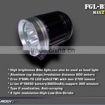 Rechargeable 8800mah 18650 3xCree T6 3 LED Bike Flashlight photo-3
