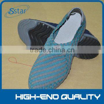 men fashion casual shoes pure hand woven shoes simple structure hand kintting shoes