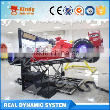 Modern racing game machine motor F1 car driving simulator