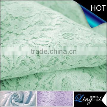 Polyester Mesh Lace Fabric Design For Ladies DSN464