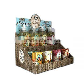 China supplier new product 2 Tier Soap Display Rack Cardboard PDQ Display Stand