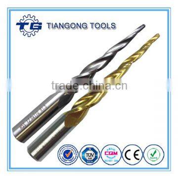 OEM HSS M35 M2 TiN coated 3 flute taper ball end mill