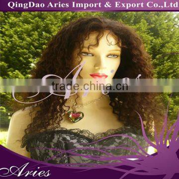 Afro kinky human hair wigs, cheap brazilian vrigin human hair wig,glueless silk top full lace wig for black women