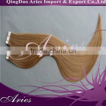 Factory dropship silky straight colorful tape hair extension, best tape in hair extension