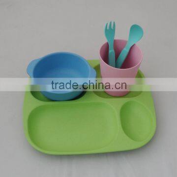 Eco-friendly Bamboo Fiber Kids Dinner Sets photo-5