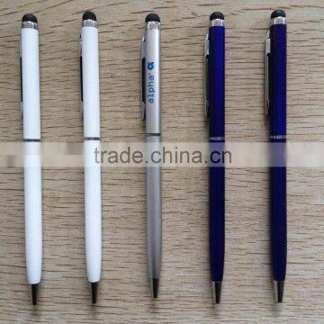 customize twist metal stylus pens slim, touch screen metal pen