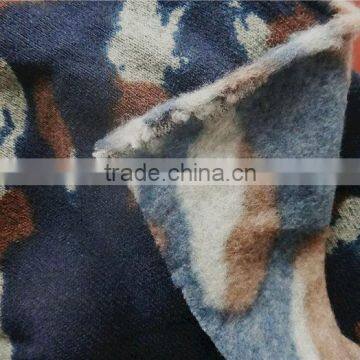 High Quality Warm Comfortable Printted Knitted Polyester Fabric