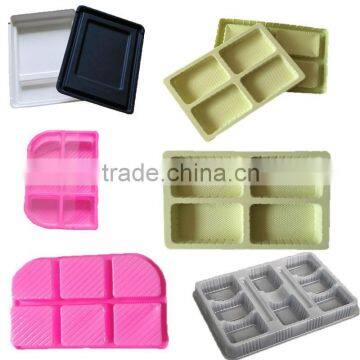 Plastic transparent blister food tray for candy cookie