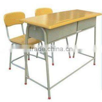 Student double desks and chairs, kids school furniture in school sets TF-9321