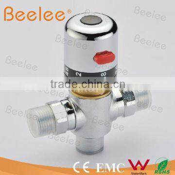 DN15(G1/2) Brass Thermostatic Mixing Valve, Adjust the Mixing Water Temperature Thermostatic mixer