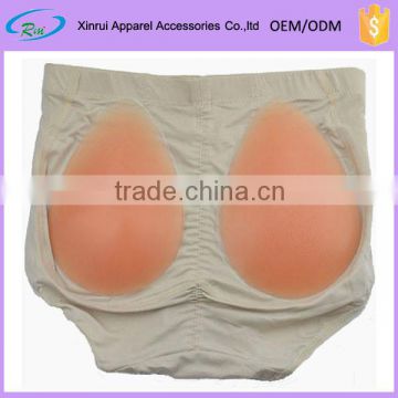 Drop shape nude silicone hip pad padded panties