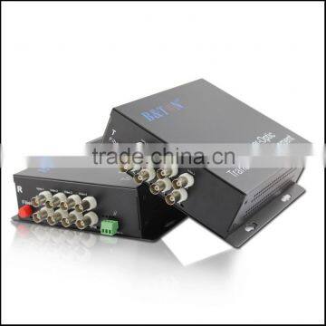 CCTV Fiber Optic Converter 8 channels Video