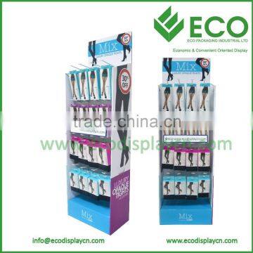 Cardboard material Socks display rack for 2015 promotion
