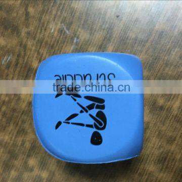 60mm round corner stress foam dice toys