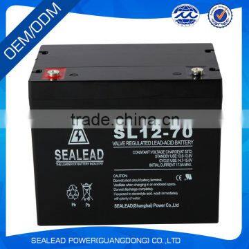 HOT! long cycle life 12V 70AH solar battery for wind power