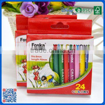 2016 fancy 24 color rainbow body grease crayons for kids