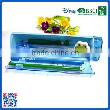 Cheap Transparent Plastic Pencil Box With Oem Logo for Children photo-3