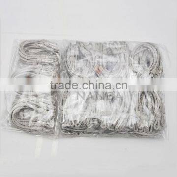 Uniform Cap Cords | Hat Cords | Silver Bullion Cap Cords