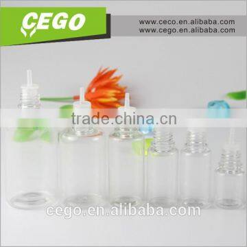 30ml clear PET dropper bottles factory with childproof cap for vape oil ejuice eliquid