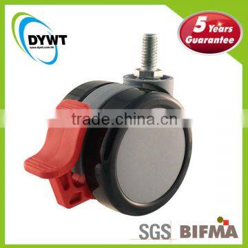DYWT 6506GUB-28BK Wheels Furniture Casters With Brakes for Chairs