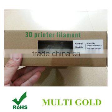 Hot Product 3D Printing Filament 1.75mm 0.5KG Flexible Filament For 3D Drawing Pen