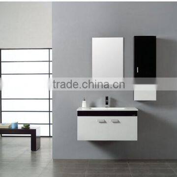 Hot sale round bathroom vanity furniture poland with mirror