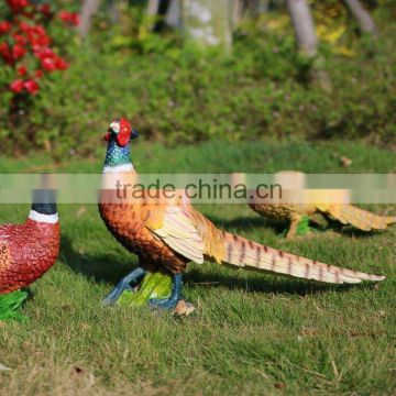 Resin garden decoration of pheasant