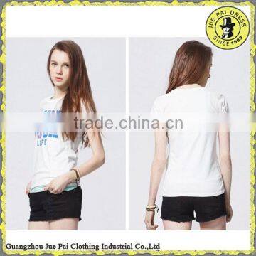 100% Cotton Custom Pattern Blank Tee Shirt photo-3