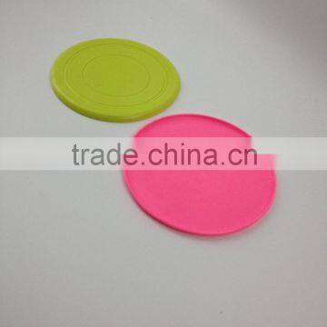 Hot sales custom colorful ultimate frisbee discs pet training silicone rubber flying disc game frisbee