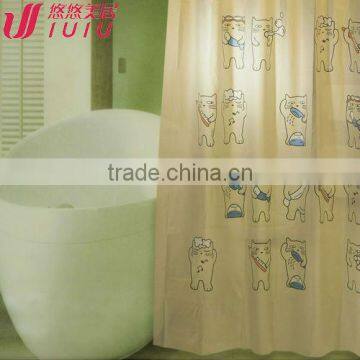 Printed peva shower curtain with 12PC hooks