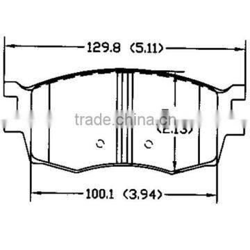 With many brake pad types D1156 58101-1GA00 for Kia Hyundai fronts metallic brake pads