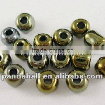 6/0 Glass Crystal Seed Beads, Iris Antique Bronze(SDB4mm602)