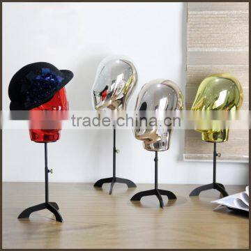 Fiberglass Material and With Wig Feature display head papper head mannequin