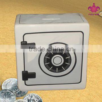 washing machine design ceramic bank digital coin counting money jar with decal