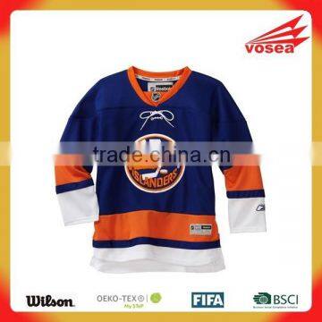 Custom 100% polyester popular ice hockey jersey