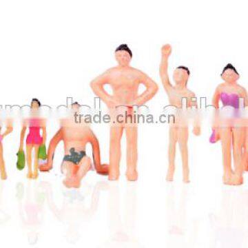 model swimming figure, scale plastic swimming figure for 1/100, plastic mini human figures, plastic 3d swimming figure
