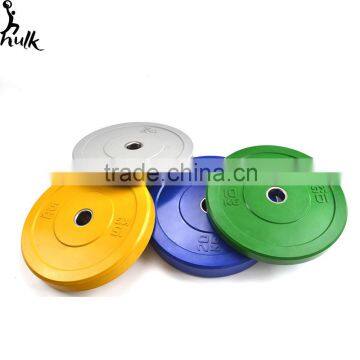 Coloured virgin rubber bumper plate for Crossfit & Weightlifting